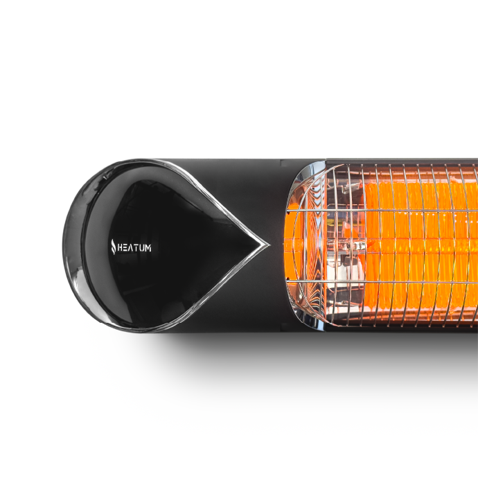 Infrasarkanais sildītājs Heatum H2500R CORE BLACK