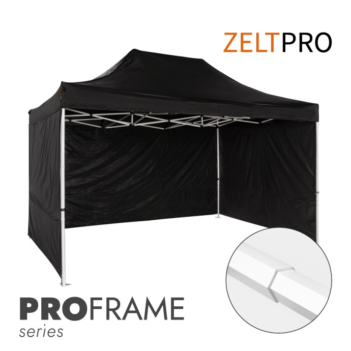 Tirdzniecības telts 3x4,5 Melna Zeltpro PROFRAME