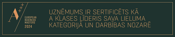 Uzņēmums sertificēts